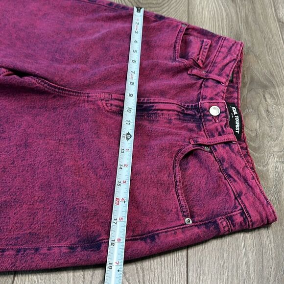 A&F Social Tourist Ultra High Rise Baggy‎ Stretch Pink Jeans Size 28 - Picture 6 of 11